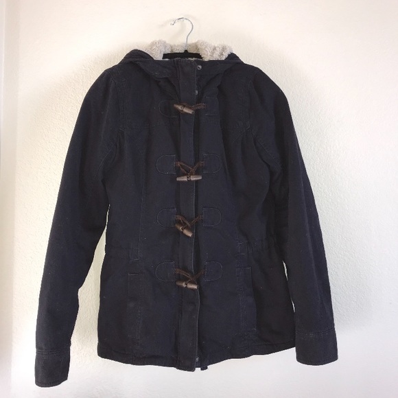 Navy blue Abercrombie and Fitch jacket - Picture 2 of 4